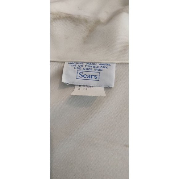 1970's Sears Cream Button-up Blouse - Deadstock - Picture 7 of 11